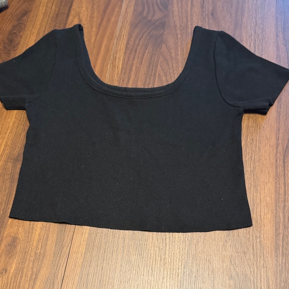 Black Women's Crop Top